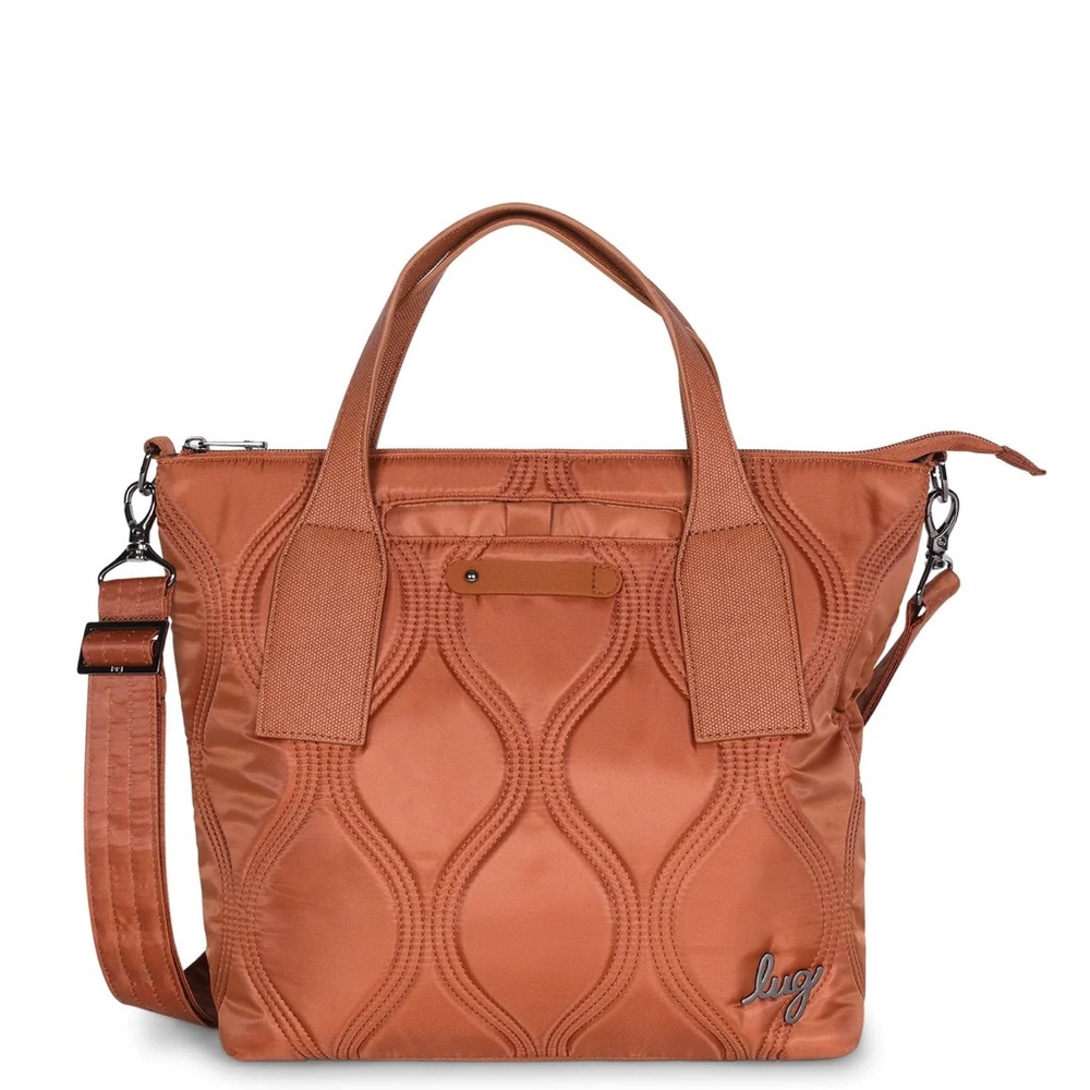 Lug Alto Convertible Tote/Crossbody Bag in Copper Brown NWT